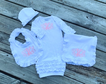 Everyone Hi Personalized Name Baby Cotton Sleeper Gown My Name is Cooper