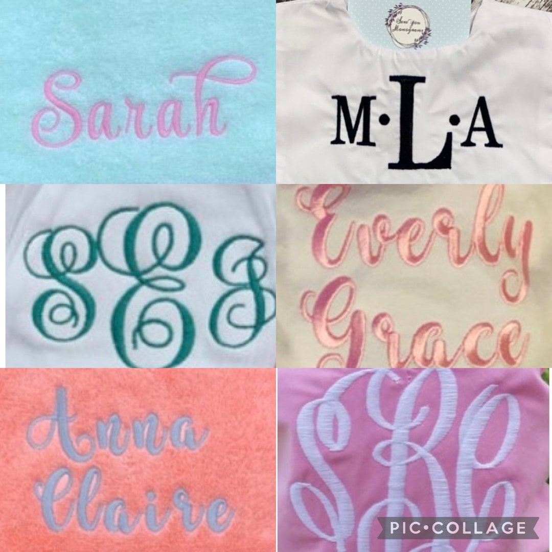 Monogramming/embroidery Service, Monogram Service, Embroidery, Personalization Service, Business