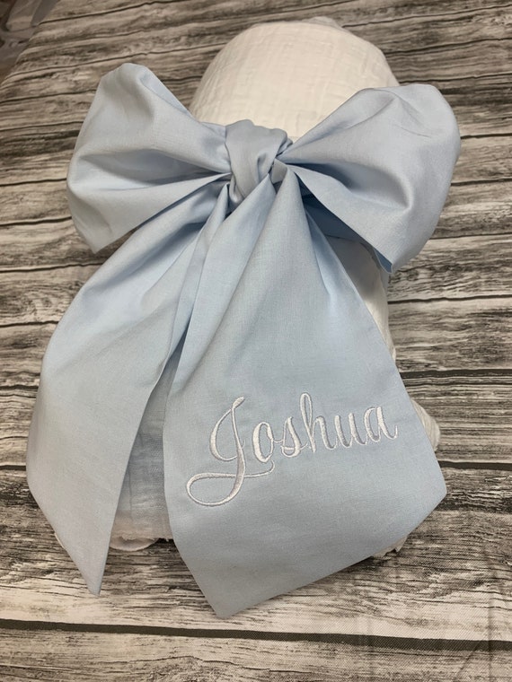 newborn swaddle and bow