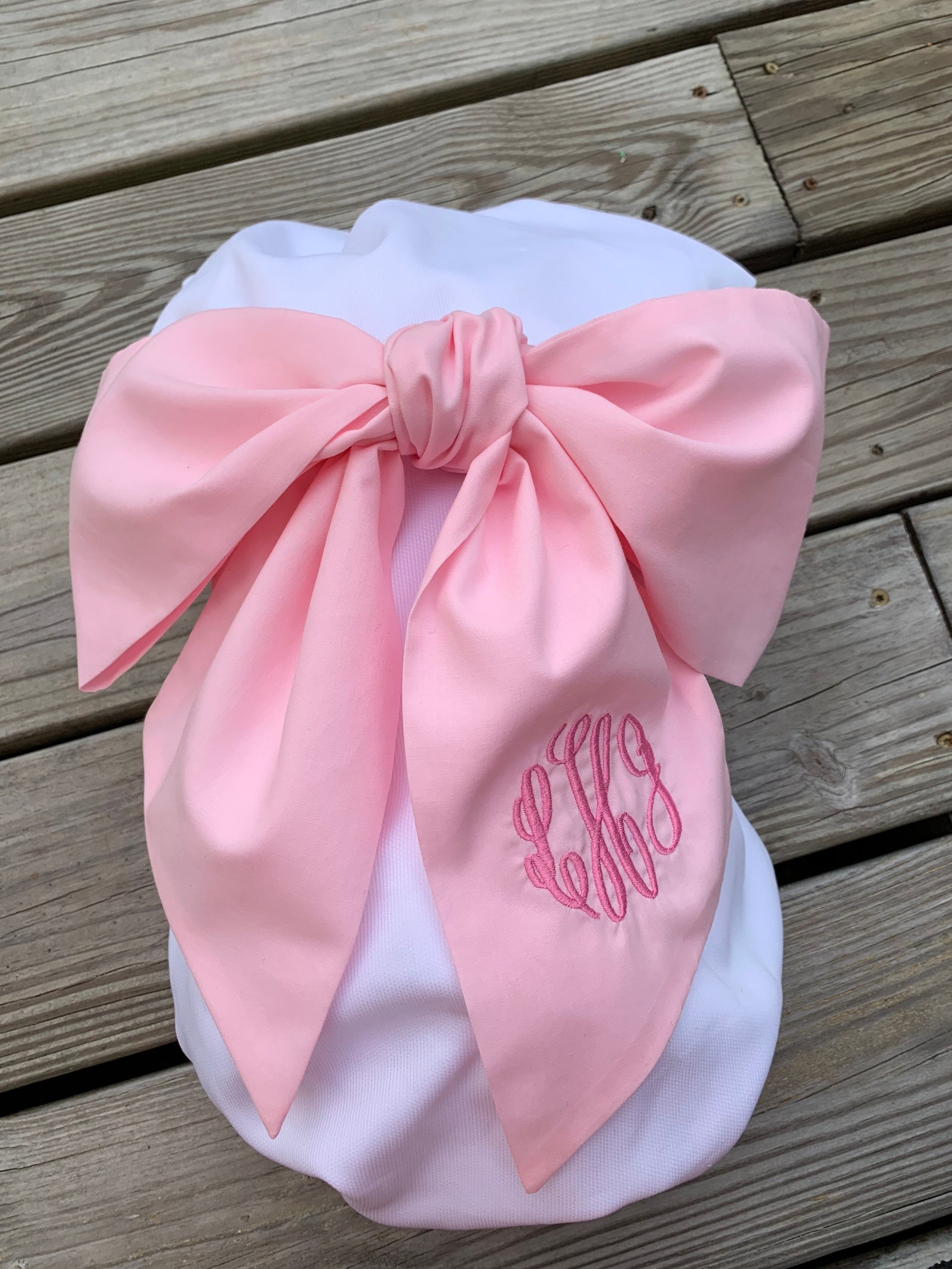 Monogrammed Baby Bow for Swaddle Blanket Large Baby Bow for Etsy
