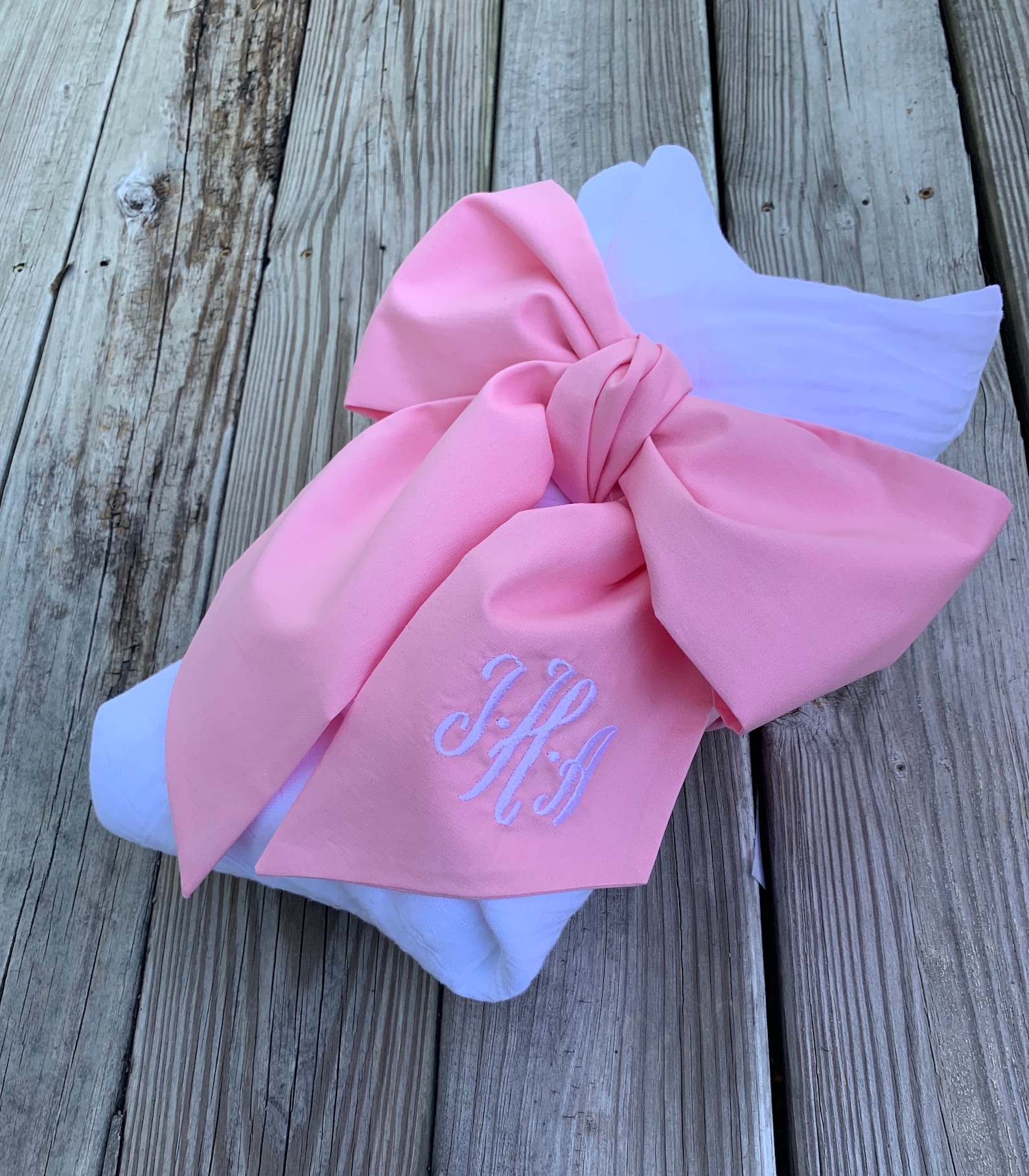 Monogrammed Baby Swaddle Bow Swaddle bow Maternity sash Etsy
