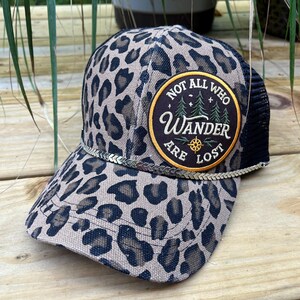 Leopard Wanderer Print Canvas Baseballkeps