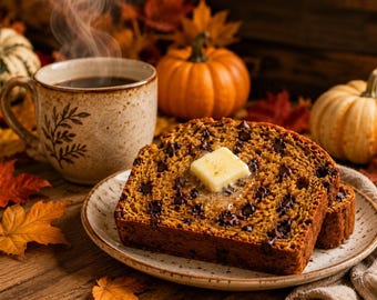 Receta de pan de calabaza con chispas de chocolate (descarga en PDF)