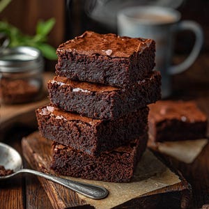 MIGLIORE RICETTA per Brownies al cioccolato fondente Ricetta Brownies fatta in casa Ricetta Brownies gourmet, Scarica PDF Ricetta stampabile, Barrette gourmet/Dessert