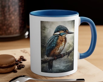 Kingfisher Vintage Birds Coffee Mug