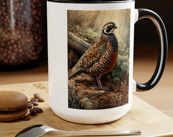 Northern Bobwhite Vintage Birds Coffee Mug