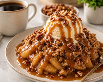 Receta tradicional de crumble de manzana, postre fácil para otoño (descarga en PDF)