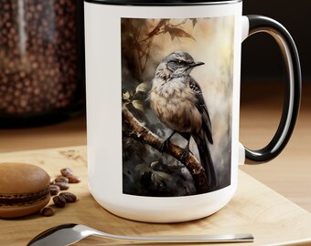 Northern Mockingbird Vintage Birds Coffee Mug