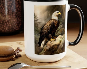 Bald Eagle Vintage Birds Coffee Mug