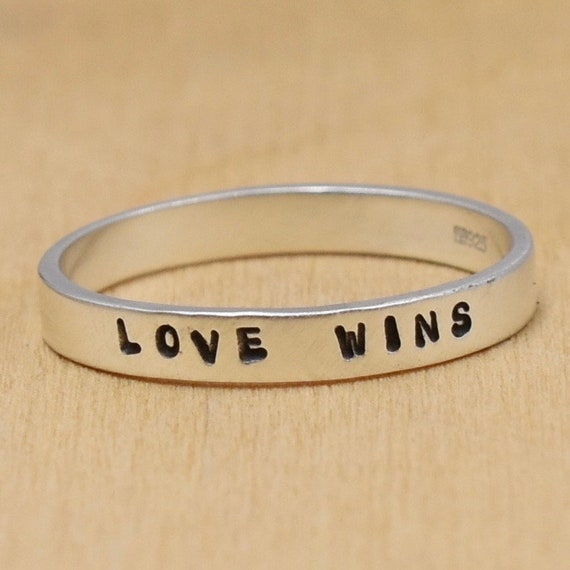 Hand stamped sterling silver rings best sale