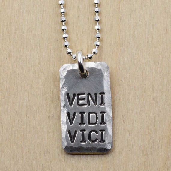  Veni Vidi Vici (I Came, I Saw, I Conquered) Necklace