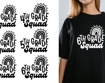School Squad Shirts, Teacher Team Shirts SVG