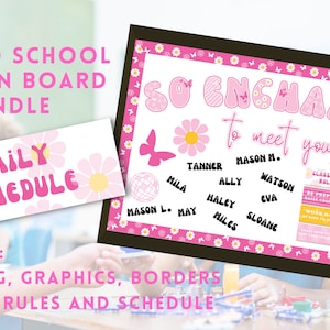 DIGITAL Back to School Bulletin Board Bundle, Print It Yourself