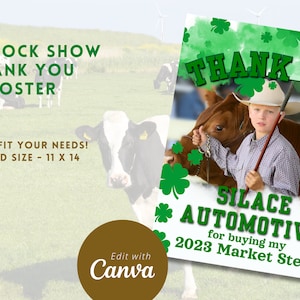 Livestock Show Buyer Thank You Poster