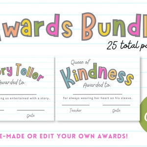 Teacher Classroom Student Rewards Templates, Canva, Editable