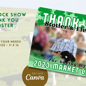 Dankposter voor koper van veeshow