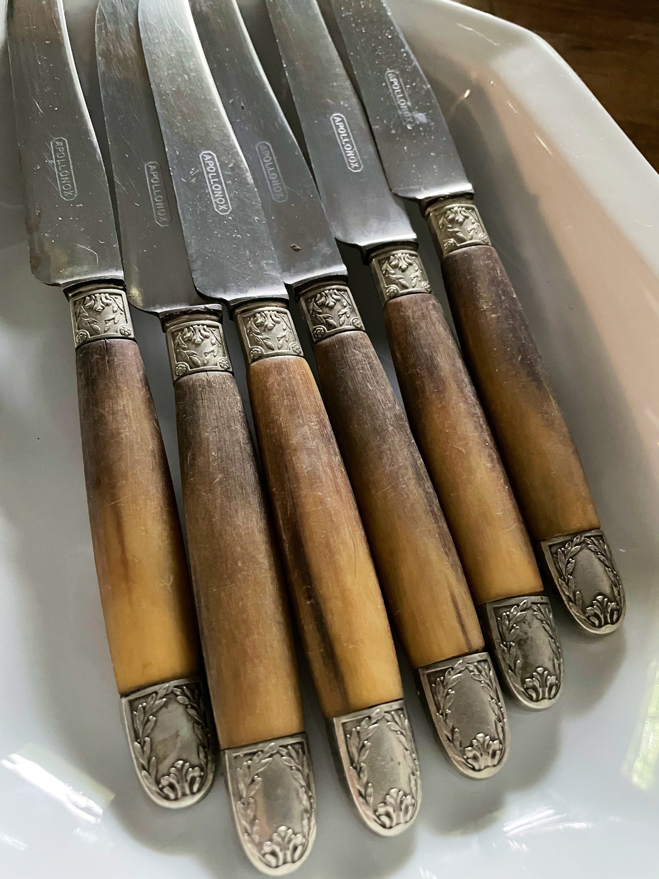 Antique french knives. Set of 6. agrohort.ipb.ac.id