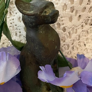 Antique French Bronze Cat, Egyptian Bastet