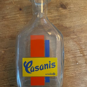 Vintage French Bottle, Casanis Anisette