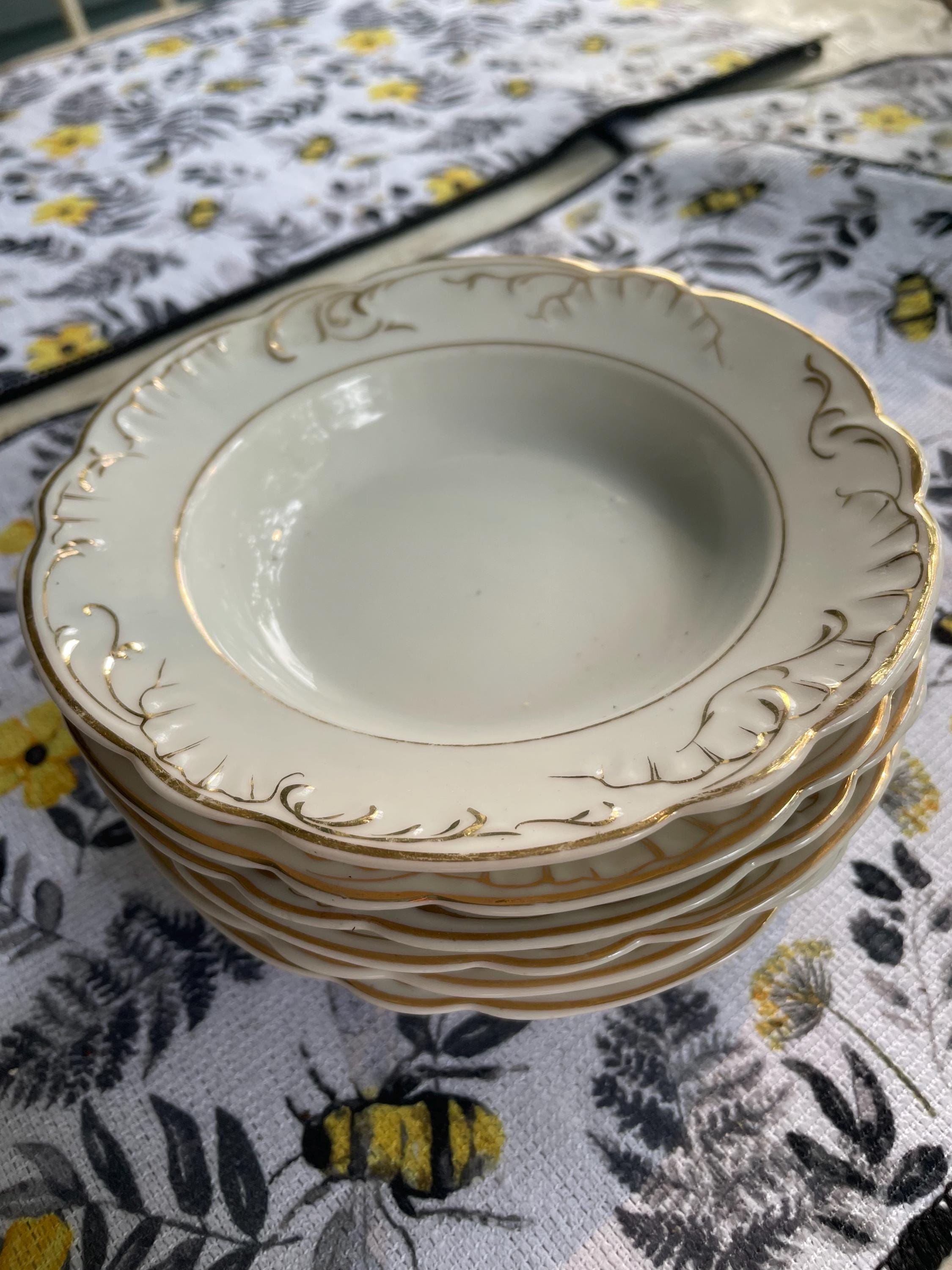 フランス ビンテージ PORCELAINE DE PARIS ブルーバード Old Paris