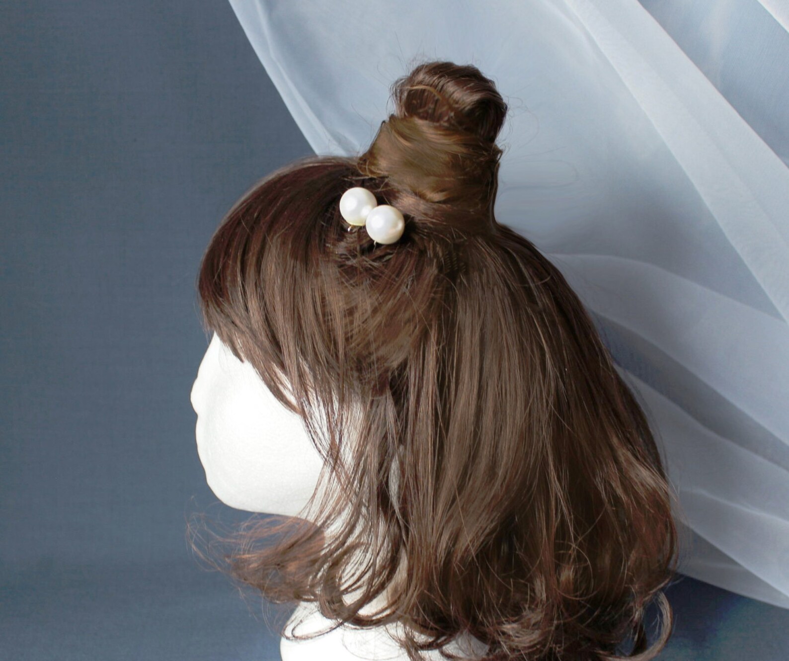 Extra Large Pearl Hair Pins Set of 2 Messy Bun Pin Half Bun Etsy