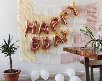 Diagonal Fringe Garland Photo Backdrop | Custom Birthday Bachelorette Bridal Shower Fringe Wall | Fiesta Backdrop