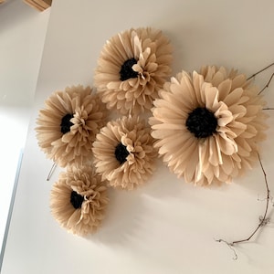 Fiori Di Carta Crespa Set 7 Pezzi - Decorazioni Fai Da Te Per Matrimoni, Compleanni E Feste - Foto 8