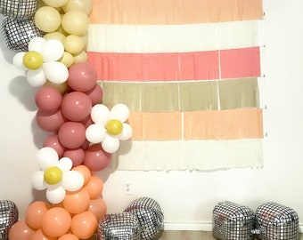 Custom Fringe Garland Backdrop | Bachelorette Party Photo Wall | Piñata Wall | PICK YOUR COLORS