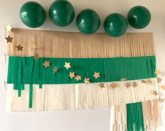 Custom Fringe Garland Backdrop, Photo Booth Fringe Curtain, Birthday Party Decoration