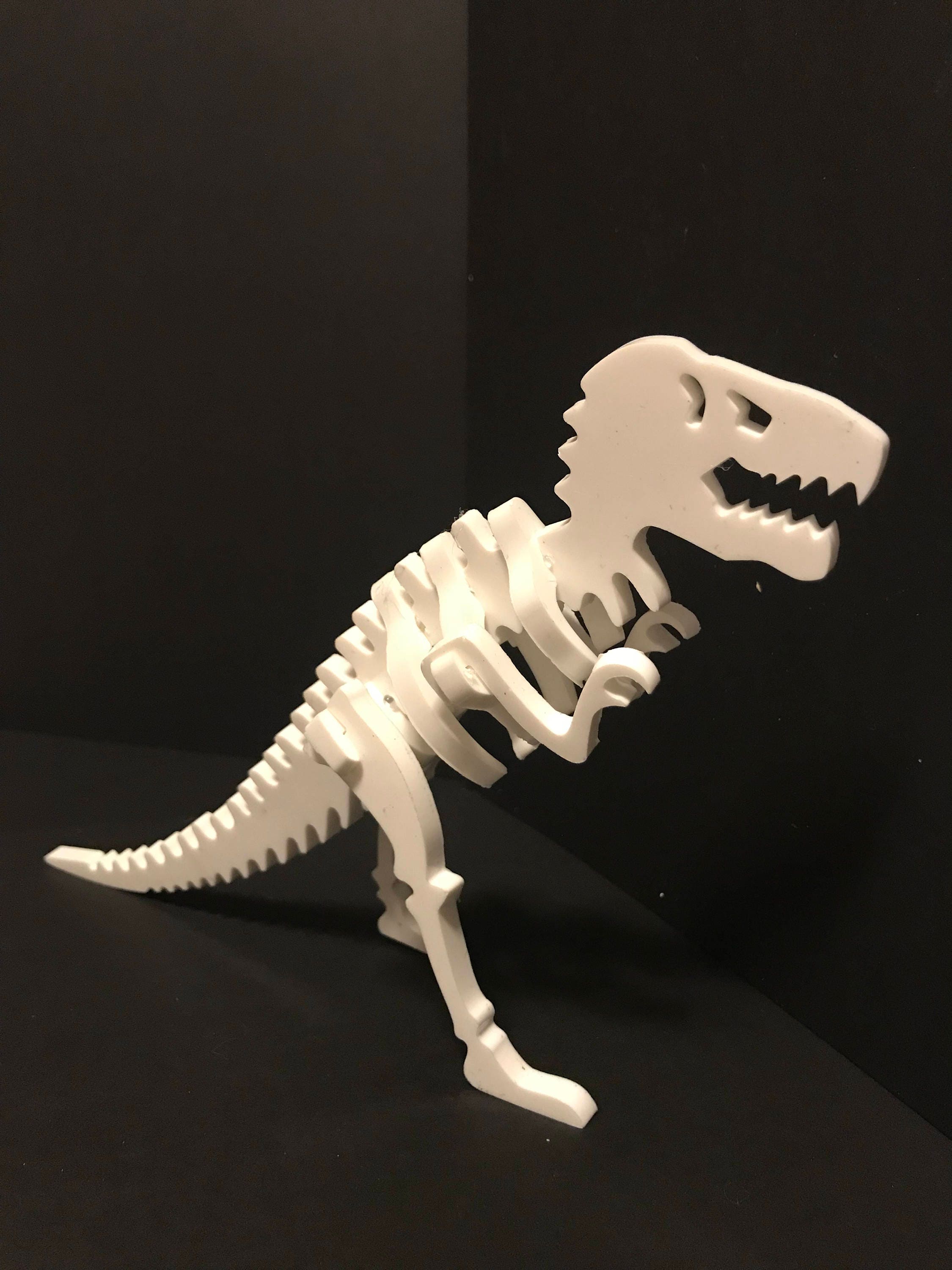 Dinosaur Skeleton 3D Puzzle T rex Fossil Figure Etsy