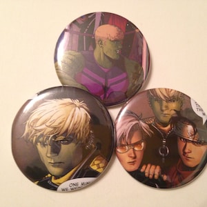 Hulkling/Teddy Altman Comic Book Button 3 pack