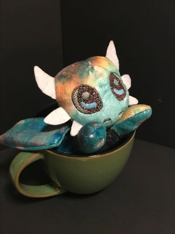 Green Galaxy Dragon Plushie Stuffed Animal Plush Toy Softie | Etsy