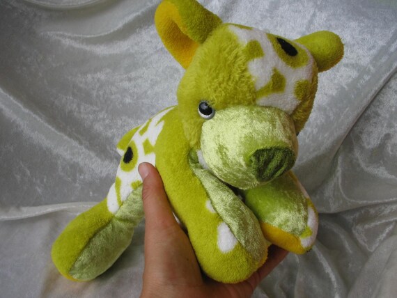 lime green teddy bear