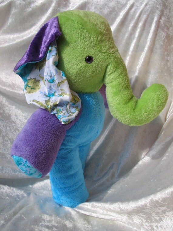 purple stuffed elephant