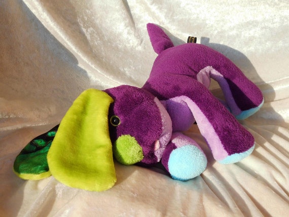 purple puppy stuffed animal