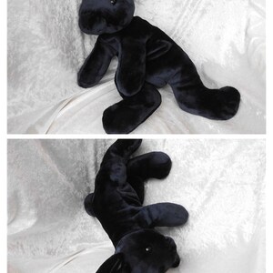 black stuffed rabbit