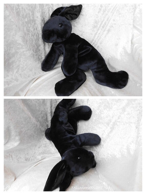 black stuffed bunny