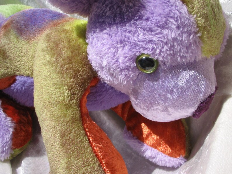 cuddly teddy bear soft toy green lavender handmade lilac bear baby shower green teddy bear purple brown decor Lavender Bear Cub brown