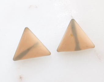 Vintage Triangle Stud Earrings