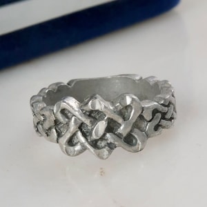 Vintage PRECO Celtic Ring Celtic Band Ring Braided Ring Celtic Woven Ring Size 6.25 Gift For Her