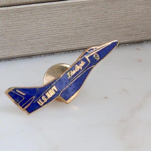 Pin de solapa vintage de avión de la Fuerza Aérea de la Marina de los EE. UU. de los Blue Angels