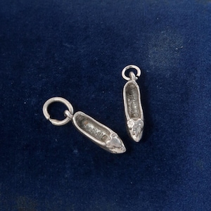 Vintage Sterling Silver 3D Ballet Shoes Charm