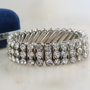 Vintage Made In Japan Rhinestone Expansion Bracelet