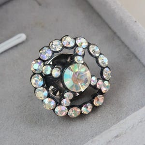 Vintage Aurora Borealis Rhinestone Pin