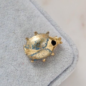 Vintage Marienkäfer Gold Anstecknadel