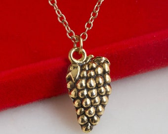 Vadmans Collana Uva In Argento 925 Con Zirconi Cubici Viola - Gioiello A Grappolo, Regalo Per Donna