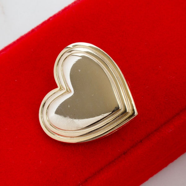 Vintage The Variety Club Gold Heart Brooch