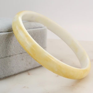Vintage Yellow Bangle Bracelet