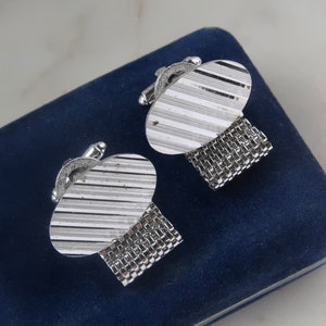 Vintage Wraparound Cufflinks Mesh Chain Cuff Links