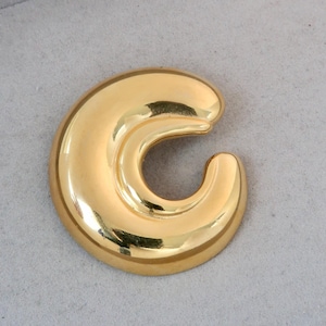 Vintage Gold Swirl Brooch